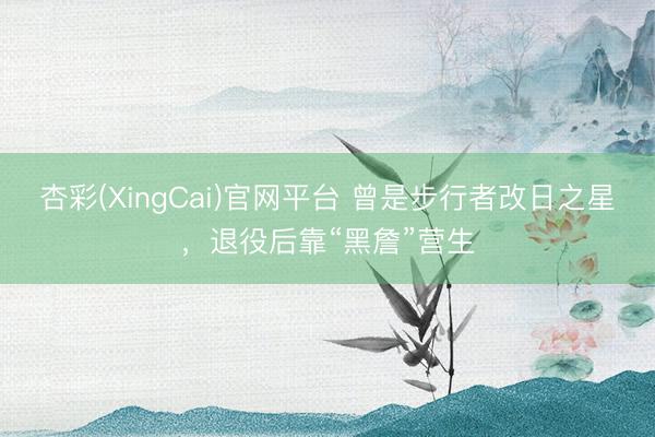 杏彩(XingCai)官网平台 曾是步行者改日之星，退役后靠“黑詹”营生